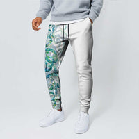 Paua Shell Maori Jogger Pants Koru Kowhaiwhai LT7 - Polynesian Pride