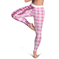 Pink Hawaii Palaka Leggings Hawaiian Honohono Lei LT05 - Polynesian Pride