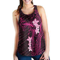 Pink Hawaii Women Racerback Tank Hammerhead Shark Tattoo Curve Polynesian - Polynesian Pride