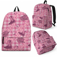 Pink Palaka Hawaii Cowboy Backpack Puakenikeni Lei Paniolo Papale Seamless Vibes LT14 - Polynesian Pride