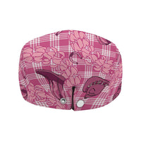 Pink Palaka Hawaii Cowboy Jeff Hat Puakenikeni Lei Paniolo Papale Seamless Vibes - Polynesian Pride