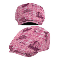 Pink Palaka Hawaii Cowboy Jeff Hat Puakenikeni Lei Paniolo Papale Seamless Vibes - Polynesian Pride