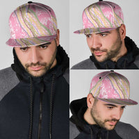 Pink Palaka Hawaii Leis Snapback Cap Hawaiian-plaid Elegant Tropical Vibes - Polynesian Pride