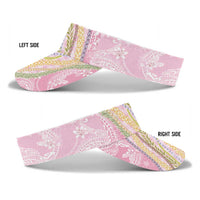 Pink Palaka Hawaii Leis Sun Visor Cap Hawaiian-plaid Elegant Tropical Vibes LT14 - Polynesian Pride
