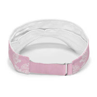 Pink Palaka Hawaii Leis Sun Visor Cap Hawaiian-plaid Elegant Tropical Vibes LT14 - Polynesian Pride