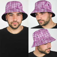 Pink Palaka Hawaii Palapalai Bucket Hat Hawaiian Fern