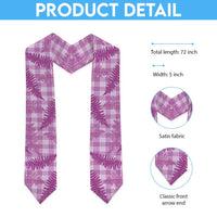 Pink Palaka Hawaii Palapalai Graduation Stole Hawaiian Fern LT14 - Polynesian Pride