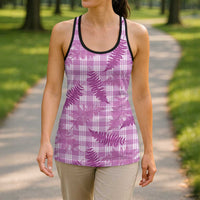 Pink Palaka Hawaii Palapalai Hollow Tank Top Hawaiian Fern LT14 - Polynesian Pride