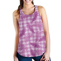Pink Palaka Hawaii Palapalai Women Racerback Tank Hawaiian Fern LT14 - Polynesian Pride