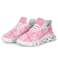 Pink Palaka Quilt Hawaii Clunky Sneakers Traditional Hawaii-plaid Pattern - Polynesian Pride
