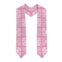 Pink Palaka Quilt Hawaii Graduation Stole Traditional Hawaii-plaid Pattern LT14 One Size Pink - Polynesian Pride