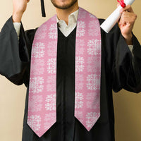 Pink Palaka Quilt Hawaii Graduation Stole Traditional Hawaii-plaid Pattern - Polynesian Pride
