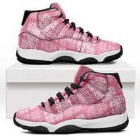 Pink Palaka Quilt Hawaii Sneakers J11 Traditional Hawaii-plaid Pattern - Polynesian Pride