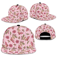 Pink Paniolo Palaka Hawaiian Cowgirl Christmas Snapback Cap - Polynesian Pride