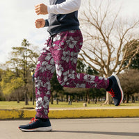 Piqi Bula Fiji Jogger Pants Fijian Tapa Seamless Hibiscus - Polynesian Pride