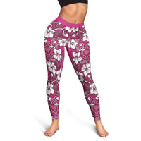 Piqi Bula Fiji Leggings Fijian Tapa Seamless Hibiscus - Polynesian Pride