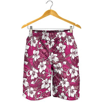 Piqi Bula Fiji Shorts for Men Fijian Tapa Seamless Hibiscus LT14 - Polynesian Pride