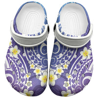 Plumeria With Galaxy Polynesian Tattoo Pattern Clogs Shoes LT05 Galaxy - Polynesian Pride
