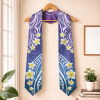 Plumeria With Galaxy Polynesian Tattoo Pattern Graduation Stole LT05 One Size Galaxy - Polynesian Pride