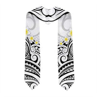 Plumeria With White Polynesian Tattoo Pattern Graduation Stole LT05 - Polynesian Pride