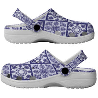 Polu Palaka Quilt Hawaii Clogs Shoes Hawaiian Tropical Monstera Sea Turtle LT14 - Polynesian Pride