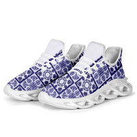 Polu Palaka Quilt Hawaii Clunky Sneakers Hawaiian Tropical Monstera Sea Turtle LT14 - Polynesian Pride