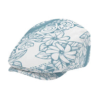 Polynesia Jeff Hat Polynesian Tropical Flowers Blue Pastel Vibes - Polynesian Pride