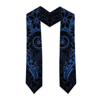 Polynesian Sunset Plumeria Graduation Stole Navy Polynesian Tattoo LT05 - Polynesian Pride