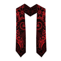 Polynesian Sunset Plumeria Graduation Stole Red Polynesian Tattoo LT05 - Polynesian Pride