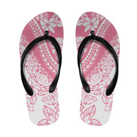 Polynesian Tiare Flower Pink Pastel Flip Flops LT14 Pink - Polynesian Pride