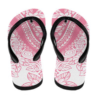 Polynesian Tiare Flower Pink Pastel Flip Flops LT14 - Polynesian Pride