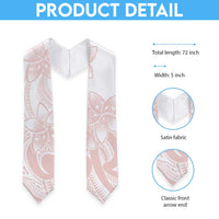 Polynesian Tribal Plumeria Lotu Tamaiti Graduation Stole Pastel Blush LT9 - Polynesian Pride