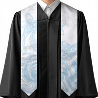 Polynesian Tribal Plumeria Lotu Tamaiti Graduation Stole Pastel Sky Blue LT9 - Polynesian Pride