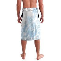 Polynesian Tribal Plumeria Lotu Tamaiti Lavalava Pastel Sky Blue - Polynesian Pride