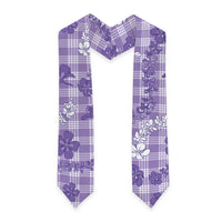 Poni Aloha Hawaii Graduation Stole Plumeria Lei With Palaka Motif LT14 - Polynesian Pride