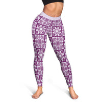 Poni Palaka Quilt Hawaii Leggings Hawaiian Tropical Monstera Sea Turtle LT14 - Polynesian Pride
