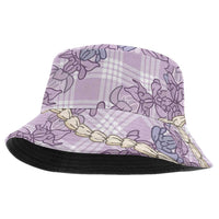 Pua Kalaunu Lei Bucket Hat Palaka Pattern LT01 One Size Purple - Polynesian Pride