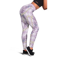 Pua Kalaunu Lei Leggings Palaka Pattern LT01 - Polynesian Pride
