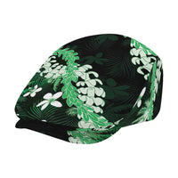 Puakenikeni Maile Lei Jeff Hat Frangipani Green Tropical Leaves LT01 - Polynesian Pride