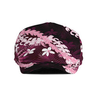 Puakenikeni Maile Lei Jeff Hat Frangipani Pink Tropical Leaves LT01 Pink - Polynesian Pride