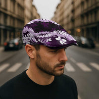 Puakenikeni Maile Lei Jeff Hat Frangipani Purple Tropical Leaves LT01 - Polynesian Pride