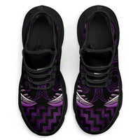 Purple Matariki New Zealand Clunky Sneakers Maori Poutama Galaxy Vibes LT14 - Polynesian Pride