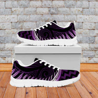 Purple Matariki New Zealand Sneakers Maori Poutama Galaxy Vibes LT14 Purple - Polynesian Pride