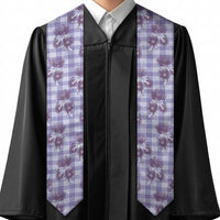 Purple Palaka Hawaii Graduation Stole Hawaiian Lehua Blossoms LT05 - Polynesian Pride