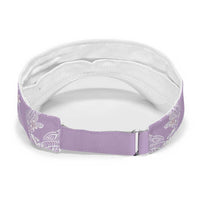 Purple Palaka Hawaii Leis Sun Visor Cap Hawaiian-plaid Elegant Tropical Vibes LT14 - Polynesian Pride