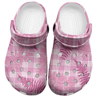 Purple Palaka Hawaii Palapalai Clogs Shoes Hawaiian Fern