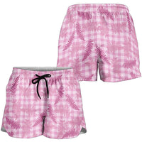 Purple Palaka Hawaii Palapalai Shorts for Women Hawaiian Fern LT14 - Polynesian Pride