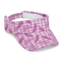 Purple Palaka Hawaii Palapalai Sun Visor Cap Hawaiian Fern LT14 Universal Fit Purple - Polynesian Pride
