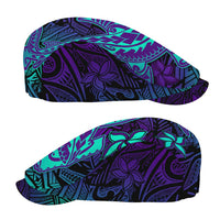 Purple Paradise Hawaiian Tribal Hammerhead Shark Jeff Hat - Polynesian Pride