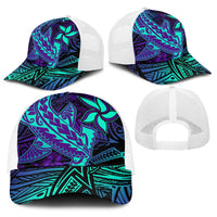 Purple Paradise Polynesian Baseball Net Cap Hawaiian Tribal Hammerhead Shark LT14 - Polynesian Pride